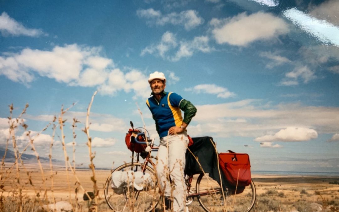 Burt on bike